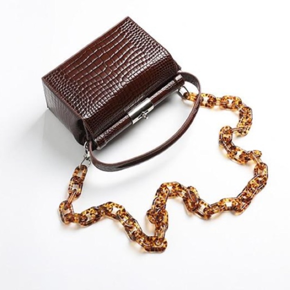 Brown leather purse. Used once